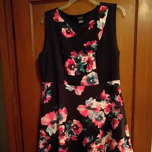 Torrid Scuba Pink Floral Dress